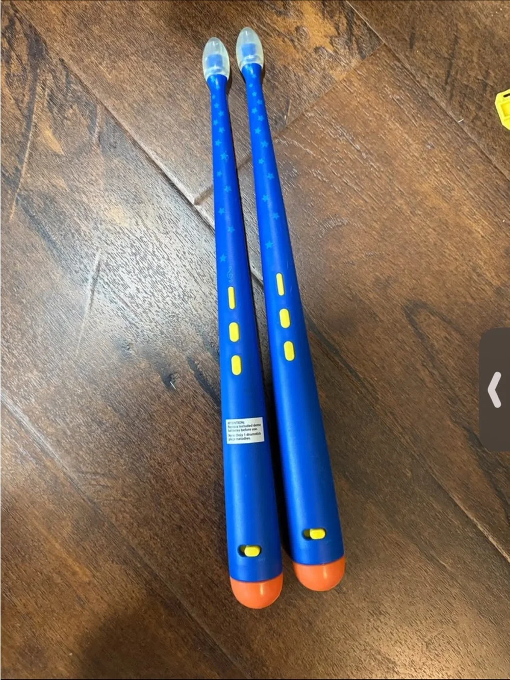 Kids Blue Electronic Drumsticks - Interactive Music Toy